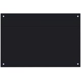  Kuhinjska zaštita od prskanja crna 90 x 60 cm kaljeno staklo | shoptok.hr
