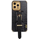 INORCO Za iPhone 13 Pro 6,1-palčni trak s krokodiljo teksturo in stojalo za telefon, galvansko usnjeno prevleko TPU, (22036685) Cene