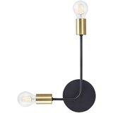 Rabalux lanny zidna lampa crna/zlatno Industrijska rasveta 5QXD9QR | Eponuda.com