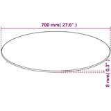 Stolna Ploča od Kaljenog Stakla Okrugla 700 mm | shoptok.hr