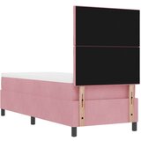vidaXL Box Spring Krevet s Madracem Ružičasti 80x200 cm Baršun | shoptok.hr