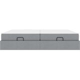  Okvir kreveta s madracem s madracem 2 pcs Svjetlosiva tkanina | shoptok.hr