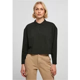 UC Ladies Women's Short Oversized Long Sleeve Polo Black