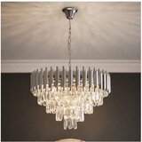  Brilagi - Luster na lancu ECLIPSE 7xE14/10W/230V prečnik 48 cm srebrna | Eponuda.com