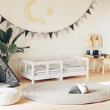  Okvir za dječji krevet bijeli 70 x 140 cm od masivne borovine | shoptok.hr