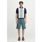 Fred Perry Majice & Polo majice VERTICAL STRIPE ZIP NECK SH Modra | Shoptok.si