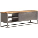In TV omarica iz reciklirane tikovine in jekla 120x30x40 cm | Shoptok.si