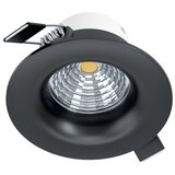 Eglo 33996 - LED prigušiva ugradna plafonska svetiljka SALICETO LED/6W/230V crna | Eponuda.com