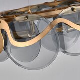 Toolight Viseća Stropna Lampa APP1545-8CP Brušeno Zlato / Sivo | shoptok.hr