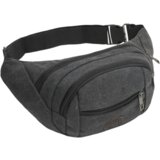 INF Moška večnamenska torbica za okoli pasu iz blaga Oxford Black, (21296767) Cene
