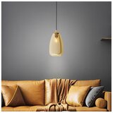 Eglo alobrase visilica/1, e27, prom 200, mesing/amber staklo | shoptok.hr