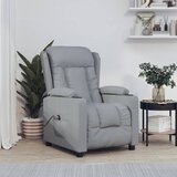 vidaXL električni naslanjač svetlo sivo blago | Shoptok.si