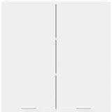 vidaXL Viseča omarica Riga Bela 80 x 31 x 80 cm Konstruiran les | Shoptok.si