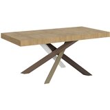 Itamoby   Volantis (90x180/284 cm) - hrast, barva nog: bela, rjava - raztegljiva jedilna miza, (20842090) Cene