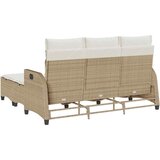  3-dijelni set vrtnih sofa od poliratana s jastucima bež L | shoptok.hr