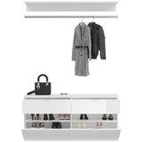 MID.YOU Predsoba Project X, 2-Delno, Bela, Visoki Sijaj | Shoptok.si