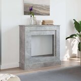 vidaXL Okvir za kamin boja betona 90x30x90 cm od konstruiranog drva | shoptok.hr