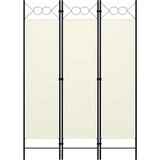Sobna pregrada s 3 panela krem-bijela 120 x 180 cm | shoptok.hr