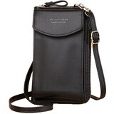 INF Torba za telefon iz PU usnja - elegantna in prostorna denarnica čez ramo Black, (22068679) | Shoptok.si