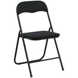  Zložljiva stolica 2 pcs Črna 48 x 44 x 78 cm Žamet, (5000296889) | Shoptok.si