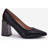 EVENTO Leather Heels On A Heel Black Gregosa | Shoptok.si
