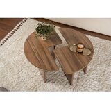 Hanah home Klub sto Moira, O90x41cm, Smeđa | Eponuda.ba