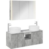  Set ormarića za kupaonicu 4 kom. Betonska siva | shoptok.hr