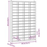  Drvena kolekcionarska vitrina s 56 odjeljaka 40x4,5x60 cm | shoptok.hr