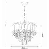  Brilagi - Luster na lancu ECLIPSE 5xE14/10W/230V prečnik 38 cm crna/zlatna | Eponuda.com