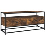 Maison Chic TV omarica - TV stojalo - Televizijska omarica dimljeni hrast 100x35x45 cm inženirski les, (21701301) Cene