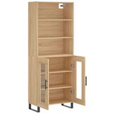  Visoka komoda hrasta sonome 69 5x34x180cm od konstruiranog drva | shoptok.hr