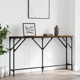 vidaXL Konzolni stol boja hrasta 140x23x75 cm od konstruiranog drva Cijene