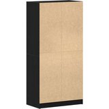 vidaXL Visoki ormarić s vratima Crna hrast 68x37x142 cm Konstruirano drvo | shoptok.hr