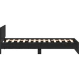 vidaXL Okvir kreveta s uzglavljem Crna 100 x 200 cm Konstruirano drvo | shoptok.hr