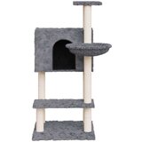 vidaXL Mačje drevo s praskalniki iz sisala temno sivo 108,5 cm | Shoptok.si