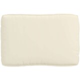 vidaXL zunanja blazina Kremna Poliester 120 x 12 x 80 cm | Shoptok.si