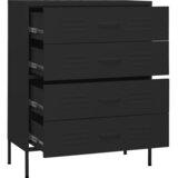  Ladičar crni 80 x 35 x 101,5 cm čelični | shoptok.hr