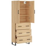  Visoka komoda hrasta sonome 69,5x34x180cm od konstruiranog drva | shoptok.hr