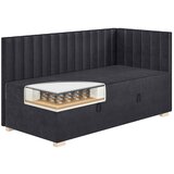 Ghado Tamno plavi kutni dječji krevet s prostorom za odlaganje s madracem 90x200 cm Snugi - | shoptok.hr
