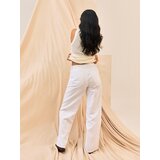 Sinsay Wide leg traperice visokog struka s platnenim pojasom | shoptok.hr