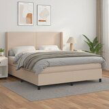  The Living Store Box spring postelja z vzmetnico kapučino 160x200cm umetno usnje - Box Spring Postelja, (21455887) | Shoptok.si