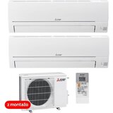 Mitsubishi multisplit dvojček 2 x MSZ-HR25VF2-E1 2,5kW notranja enota/ MXZ-2HA50VF3-E1 5kW zunanja enota z montažo - Cene