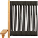  3-dijelni bistro set od polipropilen i masivnog drva crni | shoptok.hr