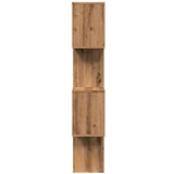 vidaXL Pregrada s knjižno omaro 4-nadstr. artisan hrast 70x24x129 cm | Shoptok.si