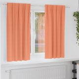 vidaXL Zavjese sa zavjesama 2 pcs Terakota Poliester | shoptok.hr