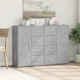  Komoda 2 kom siva boja betona 60x31x84 cm od konstruiranog drva | shoptok.hr