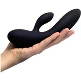 Feelztoys rabbit vibrator - Lea, črn (bleščeč) | Shoptok.si