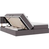  Krevet s prostorom za pohranu s LED-om Siva 180 x 200 cm - Siva 180 x 200 cm | shoptok.hr