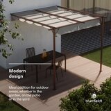 Blumfeldt pantheon wall pergola, stenska pergola, 3 x 3 m, prašno lakirano jeklo, odporno na vremenske vplive Cene