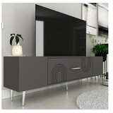 Hanah home TV komoda Dekol2, 150x48,2x29,6 cm, Antracit-Srebrne boje | Eponuda.ba